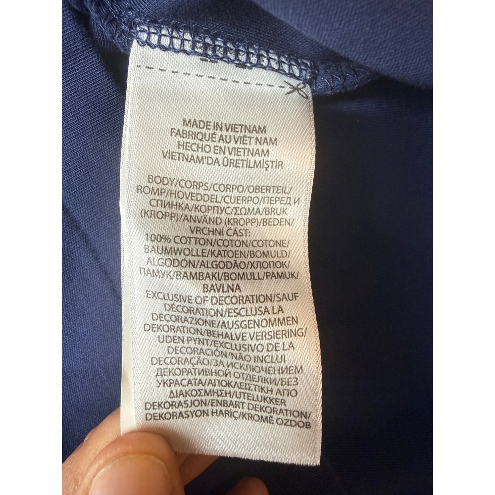 Polo Ralph Lauren Mens Classic Fit Navy Blue Cotton Interlock Polo Shirt Large - Picture 7 of 7